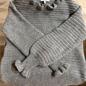 Madewell Gray Cowl Neck Sweater